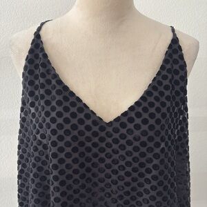 Black Polka Dot Women's Tank Top